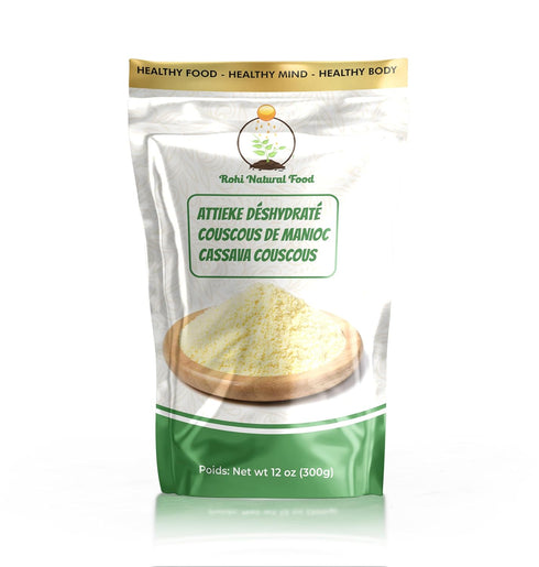 Rohi Natural Food Attieke - Cassava Couscous| AIP Rice| Paleo Compliant |GLuten-Free | High Fiber