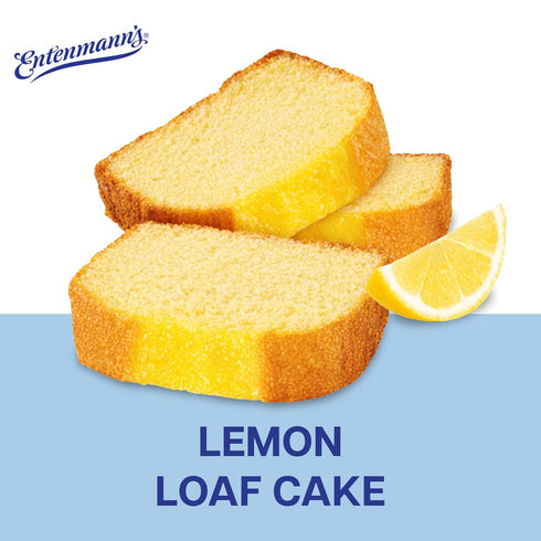 Entenmann's 11.5 oz Lemon Loaf Cake, Loaf Cake, Naturally Flavored, Box