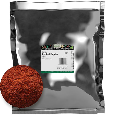 Frontier Co-op Ground Smoked Spanish Paprika, 1lb Bulk Bag | Smoked Paprika Powder Seasoning