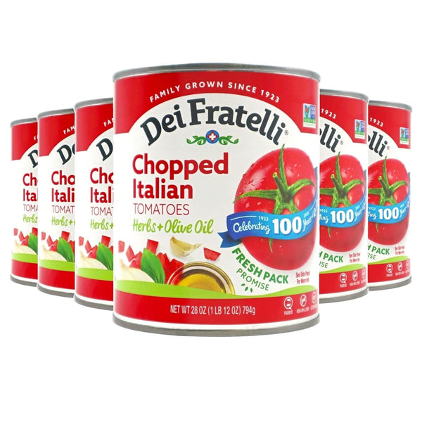 Dei Fratelli Chopped Italian Tomatoes with Herbs and Olive Oil - Vine-Ripened