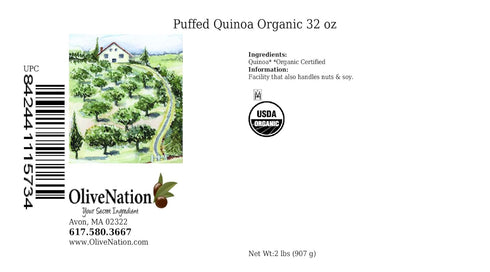 32 OliveNation Puffed Quinoa ounces
