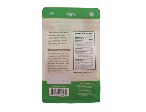 9 LB (9 1 LB Packs) THYA Organic Red Split Lentils, x