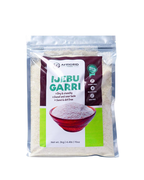 Garri Ijebu Dry & Crunchy by Afrigrid - Cassava Flour 2kg| 4.4lb|