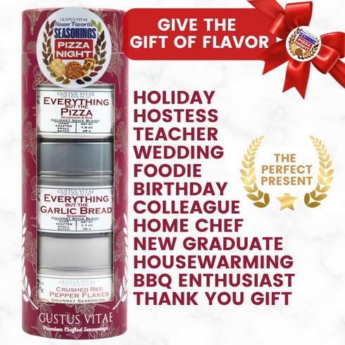 Packaged Set 3 GLP-1 Pizza Night House Favorite Seasonings | Gift of | All Natural, Non GMO Pizza Seasoning | Gourmet