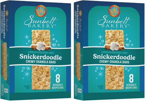 Sunbelt Bakery Snickerdoodle Chewy Granola Bars, 1.0 OZ Bars, 8 Count (Pack