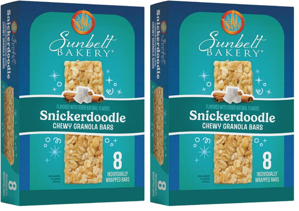 Sunbelt Bakery Snickerdoodle Chewy Granola Bars, 1.0 OZ Bars, 8 Count (Pack