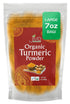 Jiva Organic Turmeric Powder, 7 oz, 100% Raw, Packaged in Resealable Bag, Turmeric Curcumin from India