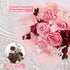 NIUBILITY Preserved Flowers Bouquet, Pink Rose Flowers Gift for Valentine's Day, Mother's Day, Anniversary, Birthday