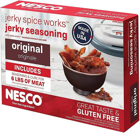 Original Jerky Seasoning 3 Pack, Makes 6 Pounds of Jerky, Nesco