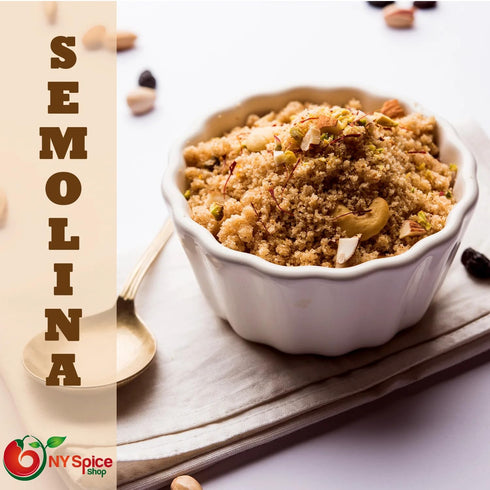 3 NY Spice Shop Semolina Flour - Pound Fine Yellow Durum Semola Flour - Enriched Durum Semolina Ground for Cooking