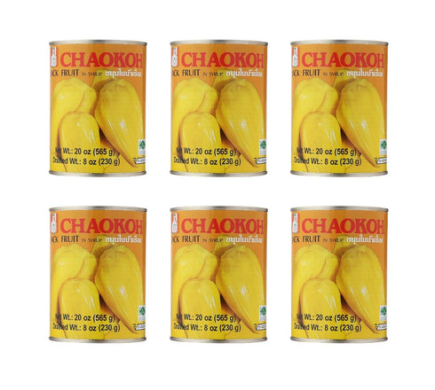 Chaokoh Jackfruit in Syrup 20oz (6 Pack)