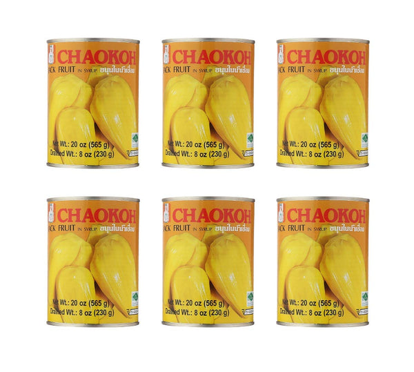 Chaokoh Jackfruit in Syrup 20oz (6 Pack)