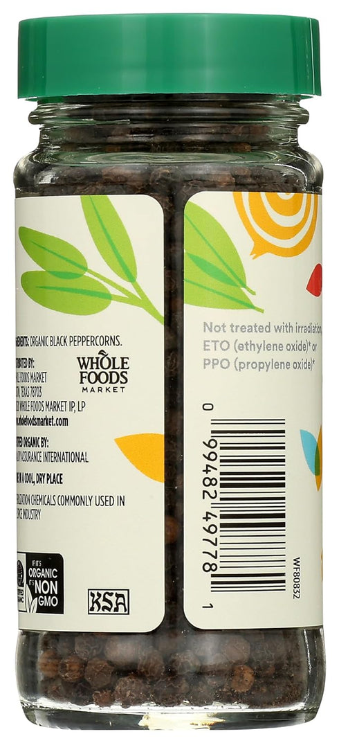 365 1.87 by Whole Foods Market, Organic Black Peppercorns, Ounce
