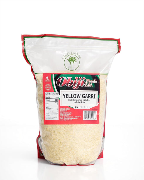 Generic 5Lbs Obiji Foods -African Yellow Garri Cassava Granules, Traditional West African Gari, Fermented Cassava