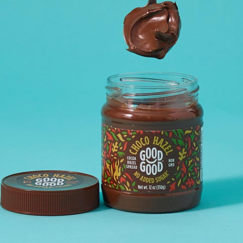 Pack Good Good Strawberry Jam & Choco Hazel - No Added Sugar Spreads - Gluten Free & Vegetarian Friendly