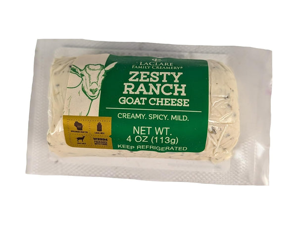 Generic Goat Milk Cheese Zesty Ranch Chevre 4 oz (Pack of 4)