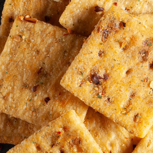 Pack, (4 Pack, 4 Sherman's Tennessee Hot Crackers, Spicy Snack Cracker Variety flavors - Original, Fiesta, Garlic