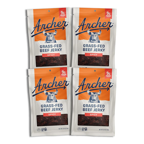 Country Archer Grass Fed Beef Jerky - Beef Snack Pack, Bulk Individual