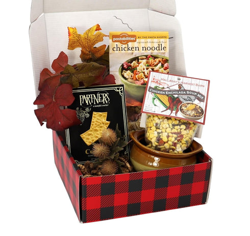 Package Gift Basket Village Get Well Soon Soup Gift Box - Birthday Gifts for Women, Chicken Noodle Soup & Enchilada