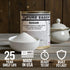 #2.5 25-Year 25 oz Future Essentials Canned White Granulated Sugar Nitrogen-Sealed Can of White Sugar for Long-Term