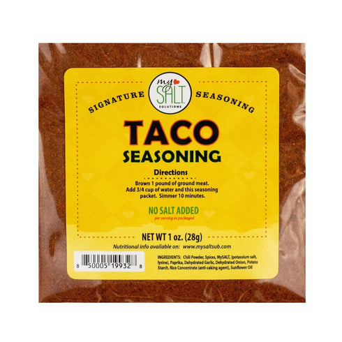 MySALT Taco Seasoning Mix, No Salt Added, 3 Pack