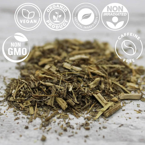 Cure with Pure Organic Wormwood Herb Dried Cut & Sifted 4oz - Non-GMO, Herbal Remedy in Eco-Friendly Pouch