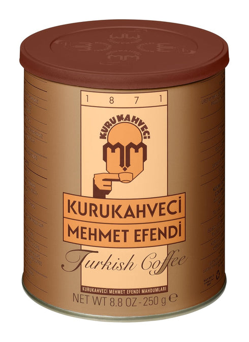 1871 (8.8 OZ 250 KURUKAHVECI MEHMET EFENDI Turkish Coffee, Arabica Beans, Roasted Ground,Rich Aroma, Fresh, Medium