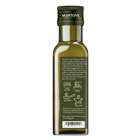 3.4 oz (Pack 12) Mantova Golden Italian Extra Virgin Olive Oil