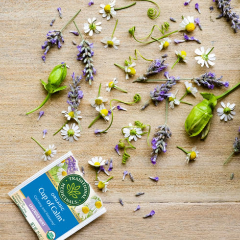 16 (Pack 6) Traditional Medicinals Organic Cup of Calm Relaxation Tea, Tea Bags