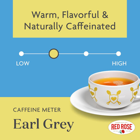 12 oz (3 Pack) Red Rose Earl Grey, Loose Leaf, Black Tea, With Bergamot Oil