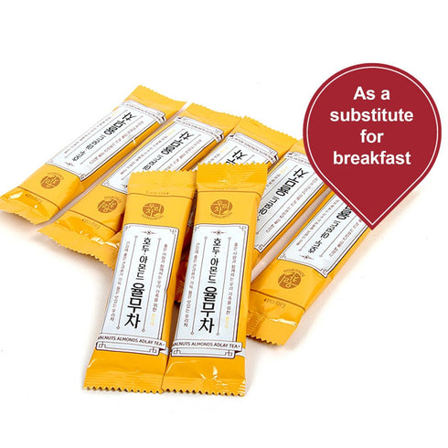 3 Packs 9.5 oz (18g 15 SONGWON Walnut, Almond & Yulmu Tea with Nut Toppings Sweet & Wholesome Powdered Drink