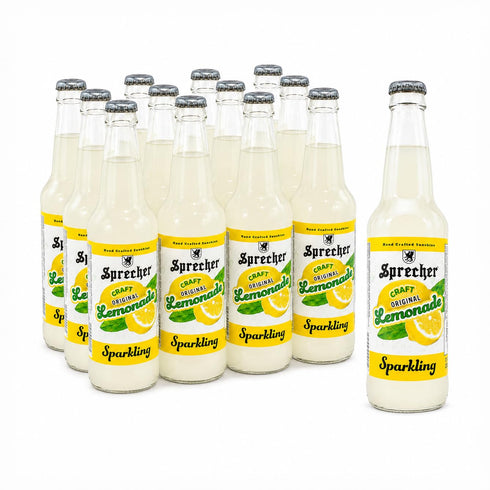 Sprecher Sparkling Original Lemonade in 12 fl oz Glass Bottles (12 Pack), Handcrafted
