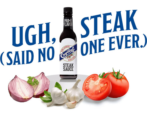 10 Crystal Louisiana's Steak Sauce, Ounce, Compliments Steak, Chicken, Pork, Grilled, Baked or Fried, Zesty & Smoky