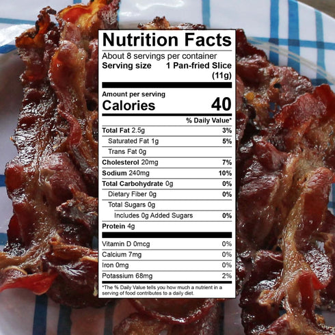 Wellshire Farms 8oz Uncured Smoked Beef Bacon Made from Pasture-Raised Beef with No Antibiotics or Added Hormones, Bold