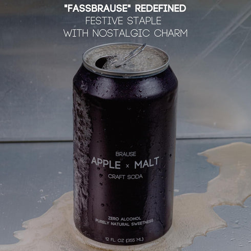 Brause 12-Pack 12oz Apple x Malt German Craft Beverage, Award-Winning Premium Non-Alcoholic Cider/Apple Beer/Lager