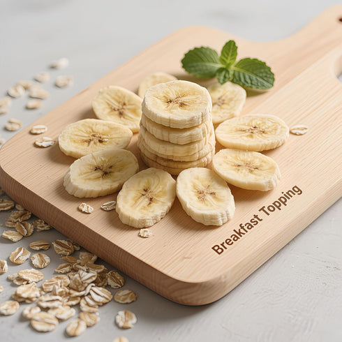 SYZJMWDY 6oz (170g) 100%, Premium Freeze Dried Banana Slices - No Sugar Added | Crunchy Fruit Snacks for Outdoor