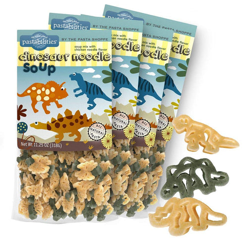 Pastabilities Fun Shaped Pasta for Kids - Dinosaur Noodle Soup - Fun