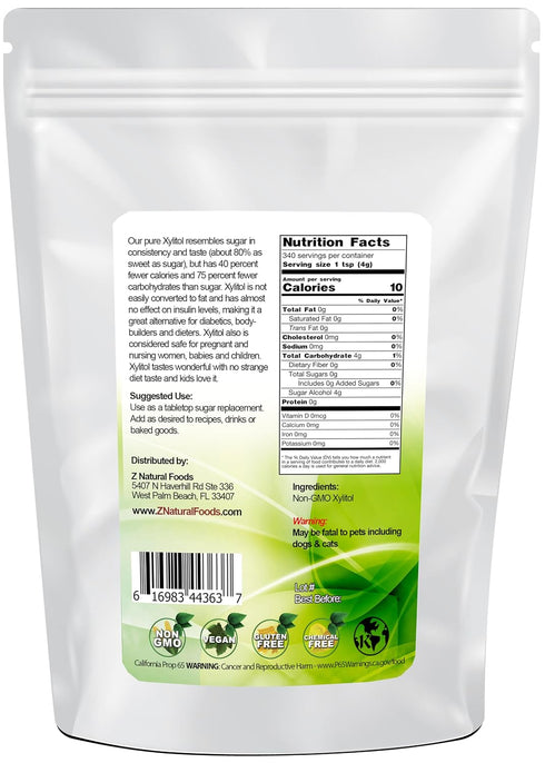 3 lb Xylitol Low Calorie Alternative Sweetener Sugar Substitute - Keto Diet Friendly - Ideal for Coffee, Tea, Drinks