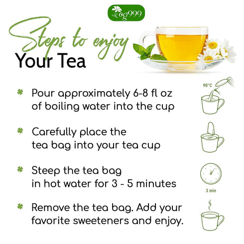 TOG999, 40 100% Premium Thyme Leaf Tea Bags, Natural & Pure Thyme Leaves. Loose Leaf Thyme Herbal Tea. Thyme Leaf Tea.