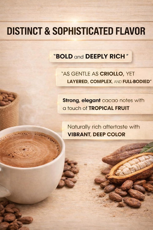 100% (500 Pure Cocoa Powder Cocoa Rich Flavanols From Trinitario Cacao Beans, Natural, Non-Alkalized, Unsweetened Rich