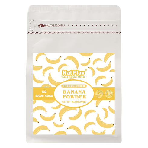 Nat Flav Freeze-Dried Banana Powder | 10.5oz 300g | 100% Natural Fruit | No