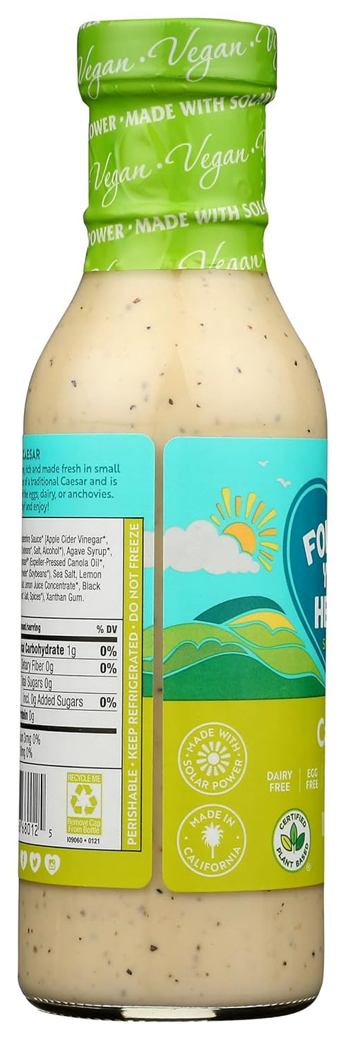 Follow Your Heart 12 Oz , Dressing Caesar Vegan Gluten-Free Organic, Fl