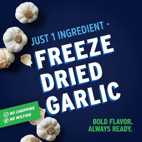 45 1.58 3-Pack Litehouse Freeze Dried Garlic - Garlic, Substitute for Fresh Garlic & Minced Garlic, Jar Equal to Garlic