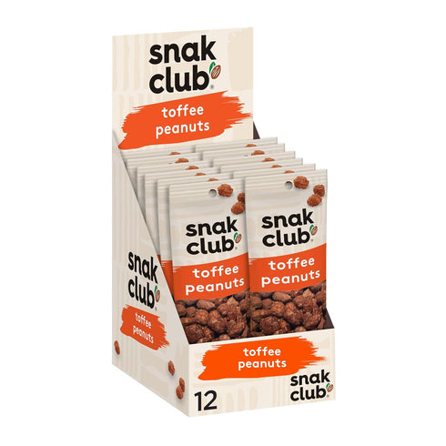 Snak Club Toffee Peanuts, Candied Peanuts with Praline Coat and Sweet Cream,