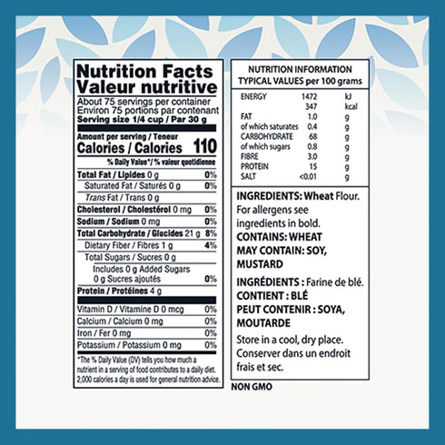 5 lb (2.27 Tuscanini Italian High Gluten Flour, Premium Bread Flour, kg) | Ideal for Bread, Challah & Pizza Dough |