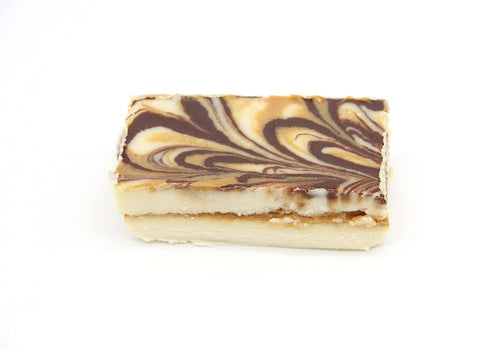 48 oz Farmhouse Fudge Tiger Butter Fudge, Rich & Creamy Vanilla Fudge layered with Peanut Butter and topped off