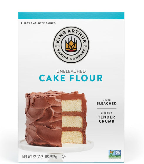 King Arthur Cake Flour, Unbleached and Unenriched, Non-GMO Project Verified, 2 Pounds