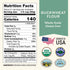1.5 lb Organic Buckwheat Flour - Non-GMO, USDA Organic, Gluten Free, Vegan - For Baking Bread, Pancakes, and More!