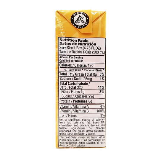 Del Frutal 6.76 oz Peach Nectar - Sabor Melocoton