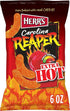 Herrs Cheese Curls, Carolina Reaper Flavor, Gluten Free Snacks, 6oz Bag (12
